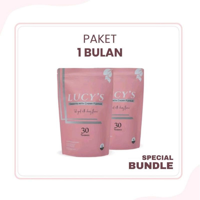 

[Paket 1 Bulan] Teh Herbal Lucy’s 2in1 Detox & Slimming Tea