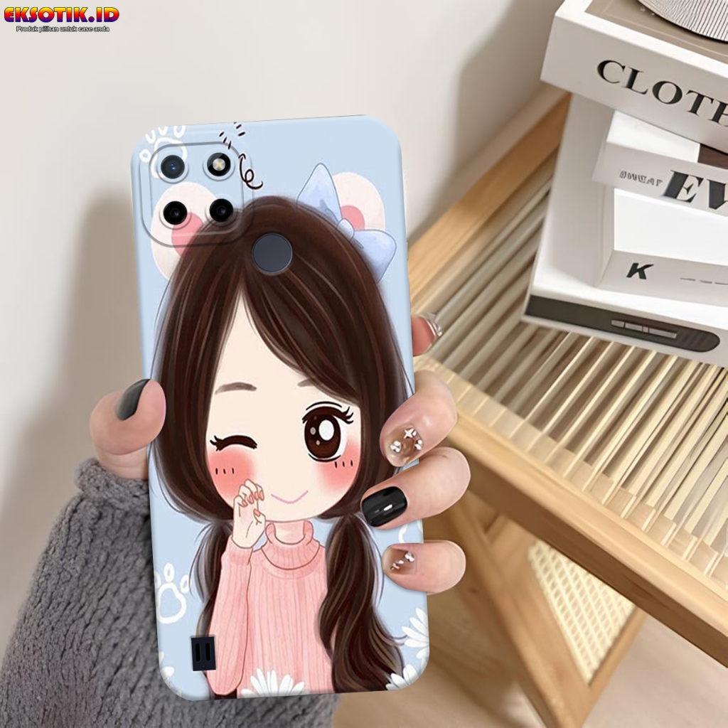 Case REALME C21Y C25Y- Eksotik.id - Casing REALME C21Y C25Y - Case CUTE GIRL - Skin Handphone - Sili