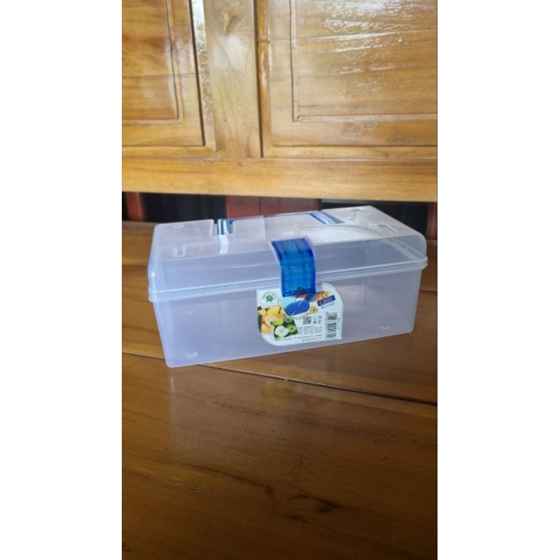 [PRELOVED] Green Leaf 4131 Kotak Marco Box Hampers Souvenir Container Obat 1.8 L