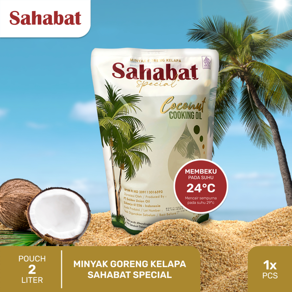 

Sahabat Special Minyak Goreng Kelapa Pouch 2 Liter (Coconut Cooking Oil)