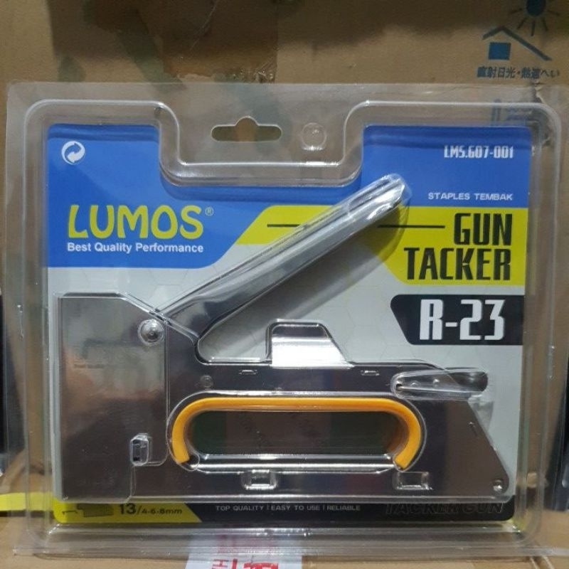 

Staples Tembak Jok Kulit Motor / Stapler Kayu LUMOS R23 Gun Tacker