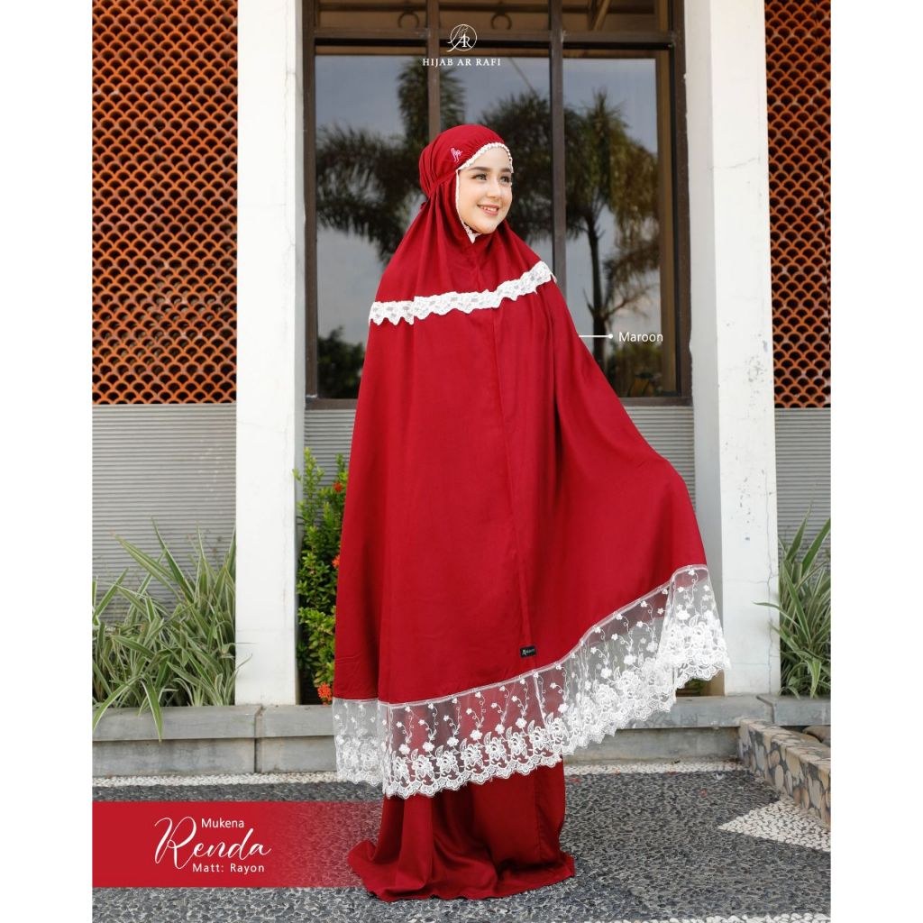Mukena Renda Premium ukuran Jumbo By Hijab Arrafi / Mukena Renda Polos