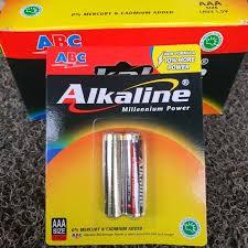 Baterai Alkaline ABC (AAA/A3) 1 box isi 24 pad = 48 baterai original