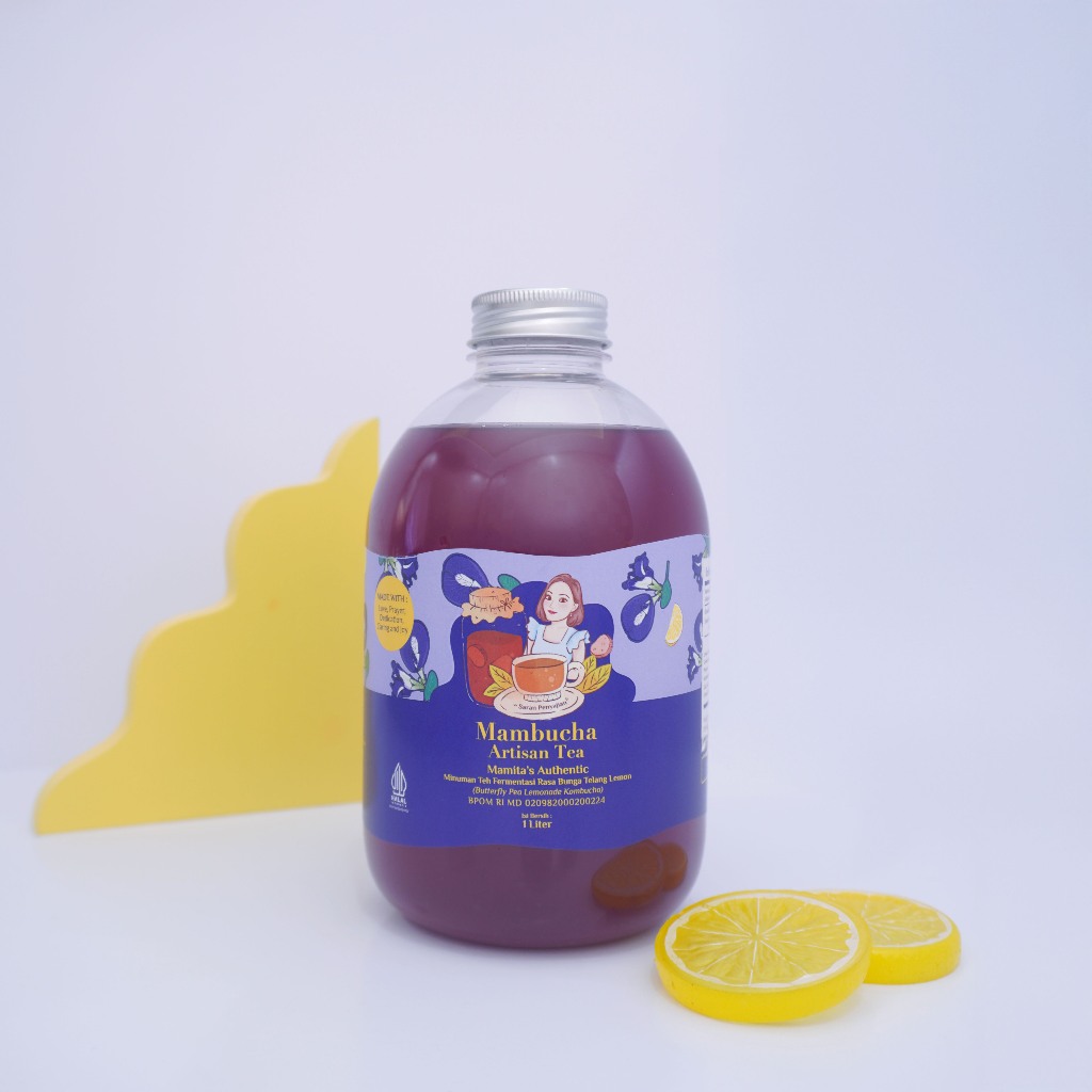 

XMASTER KOMBUCHA BUTTERFLY PEA LEMONADE MAMBUCHA 1 LITER