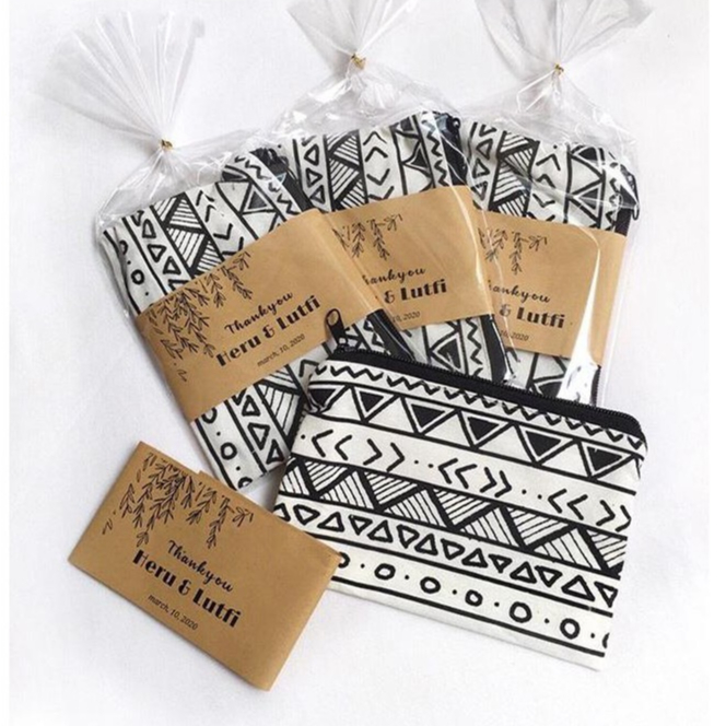 dompet pouch kanvas souvenir dompet kosmetik