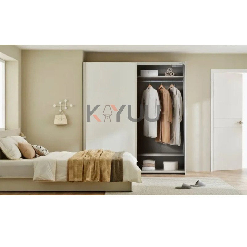 Lemari Sliding / Wardrobe 2 Pintu Minimalis