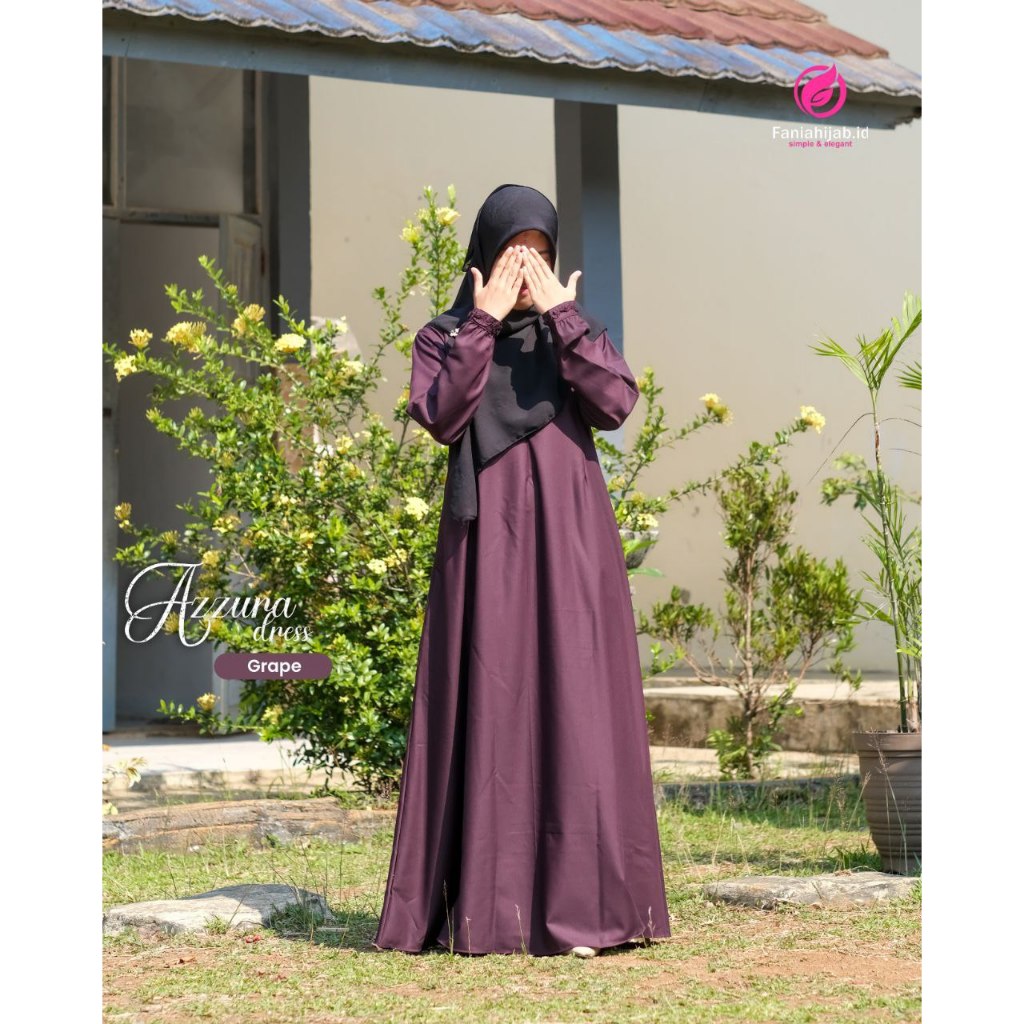 FANIA HIJAB AZZURA | Dress Dewasa Bahan Toyobo