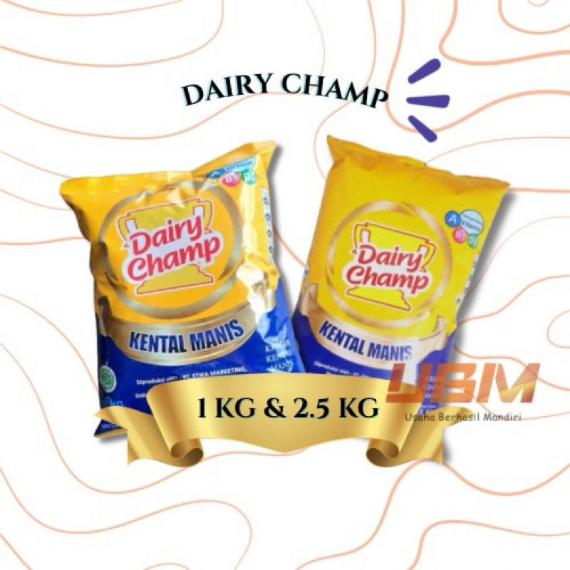 

Dairy Champ Susu Kental Manis 1kg dan 2.5kg