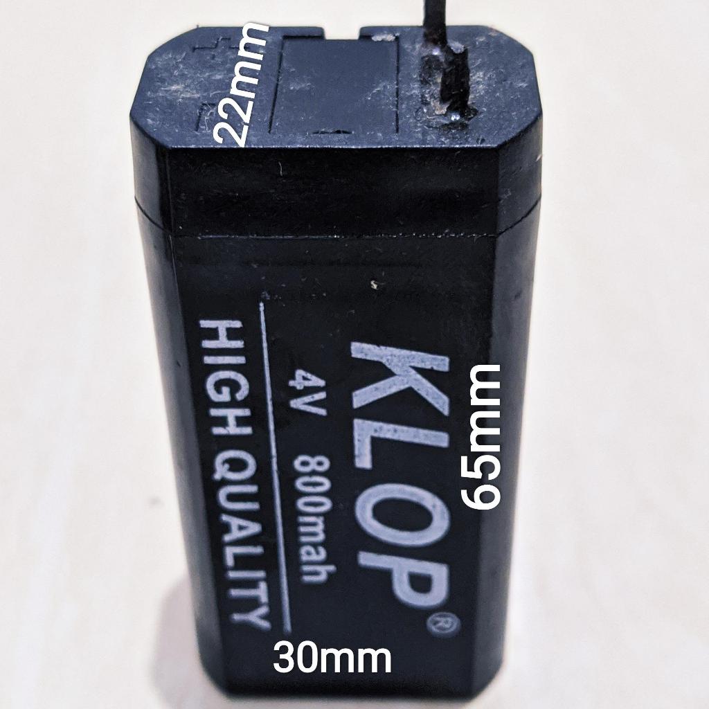 Dreambrown_ Batray Battery Batre 4V 500Mah 1000Mah 1200Mah Aki Emergency Recarge