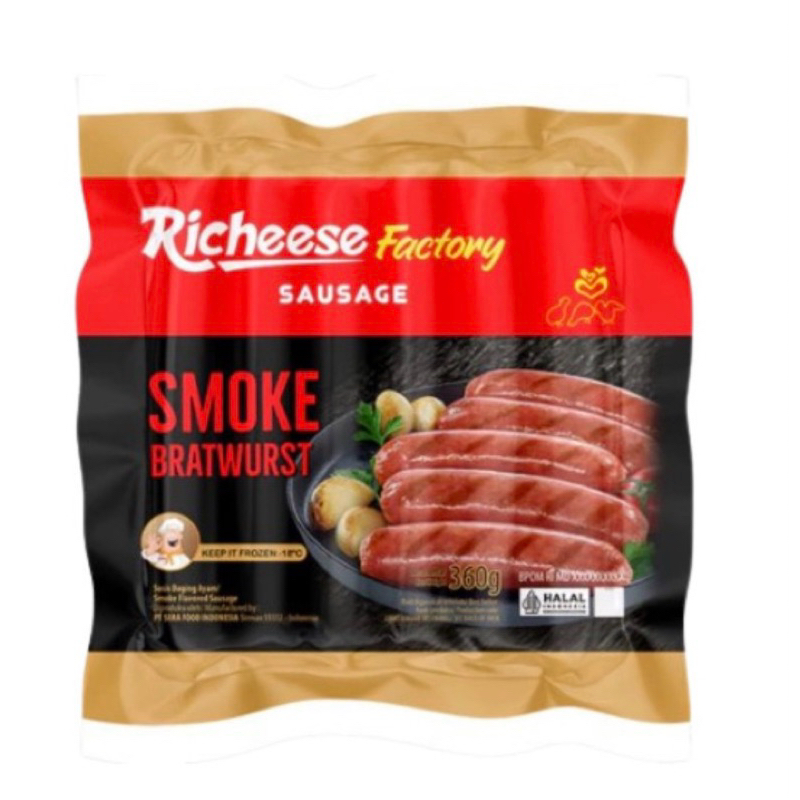

RICHEESE FACTORY SOSIS SMOKE BEEF BRATWURST SAUSAGE