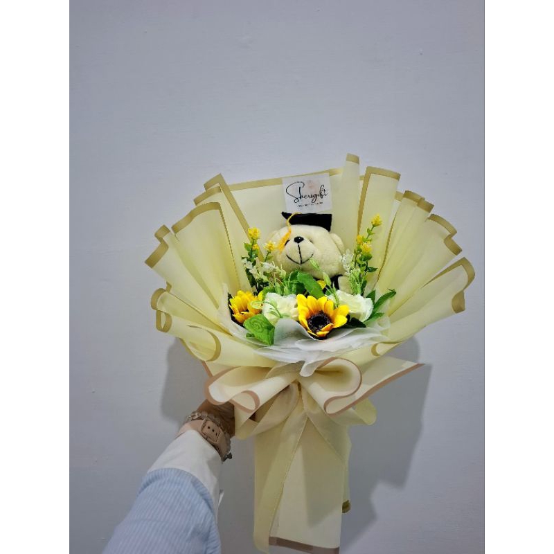 BUKET BUNGA WISUDA | BUKET WISUDA MEDAN | GRADUATION BOUQUET | BUKET BUNGA PALSU SHERSGIFT