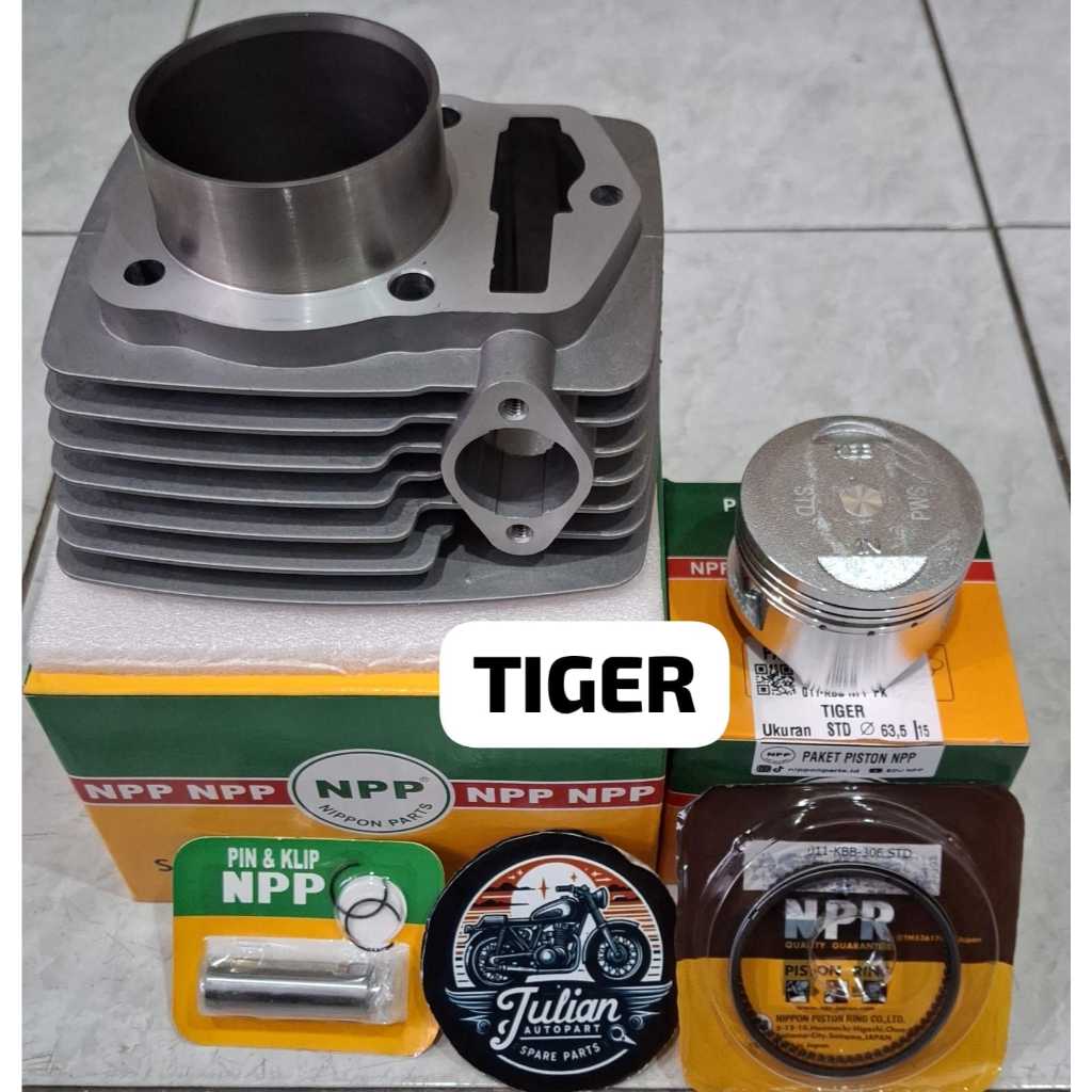 BLOK SEHER TIGER BORING SILINDER + PISTON KIT TIGER REVO PHANTOM NPP ORIGINAL