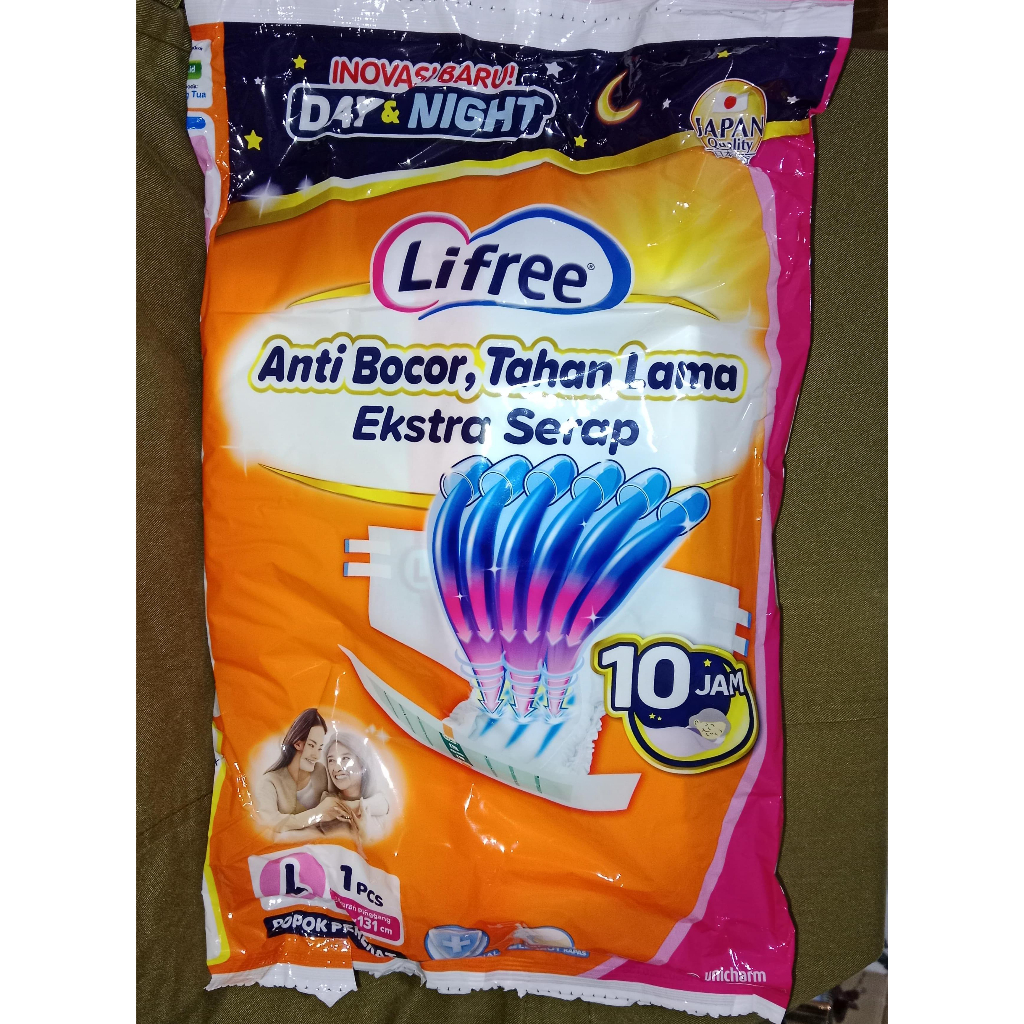 MGmart Popok Dewasa Lifree Perekat - Pampers Ukuran L1