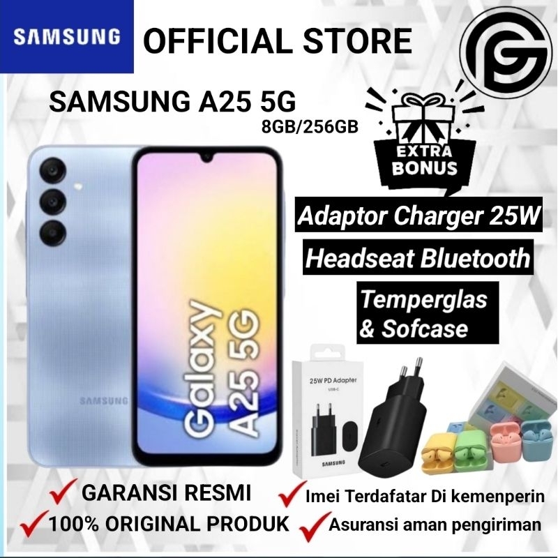 Samsung galaxy A25 5G Ram 8/256GB 100% Original Bergaransi Resmi