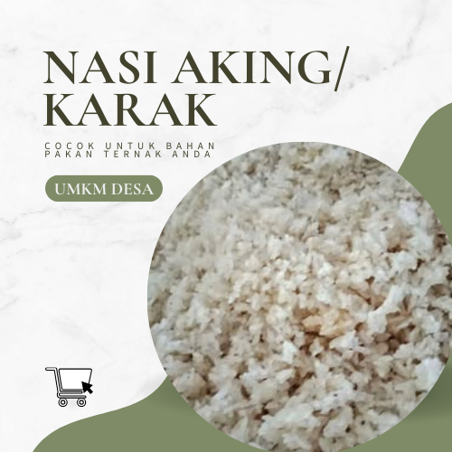 Murah Nasi Aking atau Karak untuk Pakan Ternak 1 KG