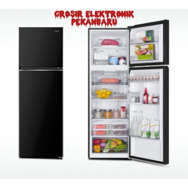 KULKAS AQUA 2 PINTU INVERTER AQR-DTM305RAP GARANSI RESMI