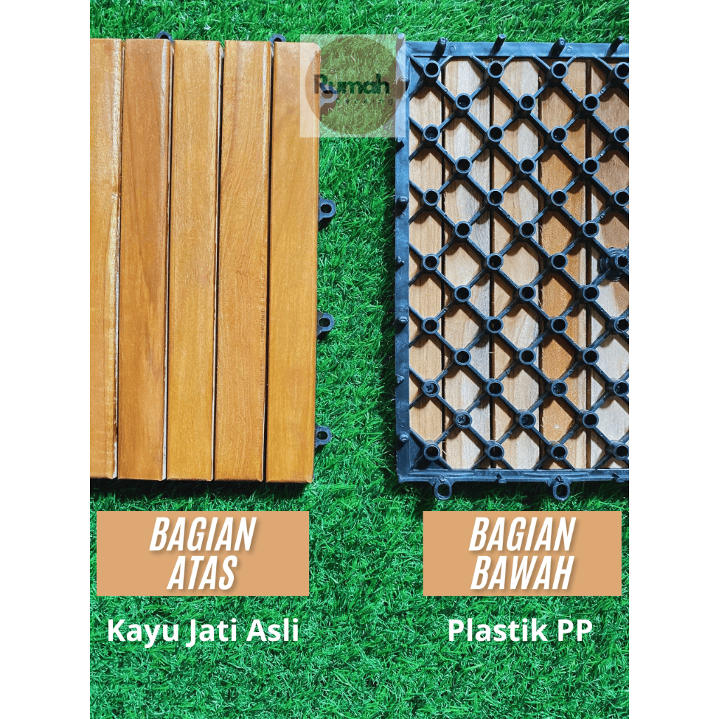 Alas Teras Kayu Jati, Decking tile Jati