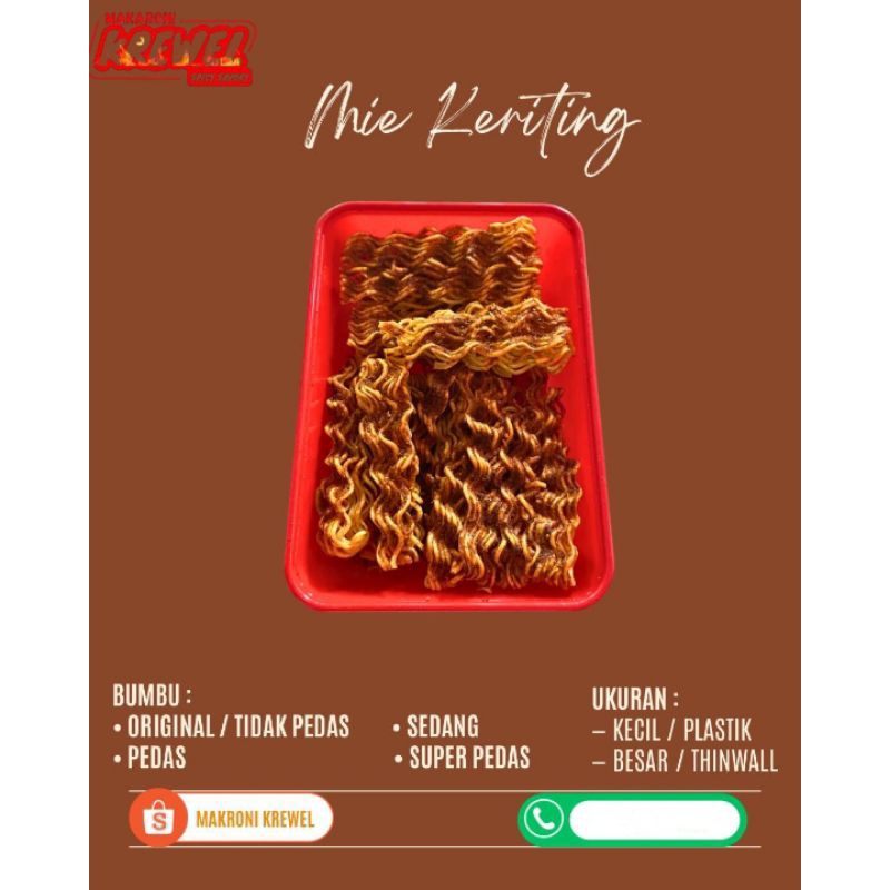 

Makaroni Krewel (Mie Keriting/Mie Kremes Kemasan Box)