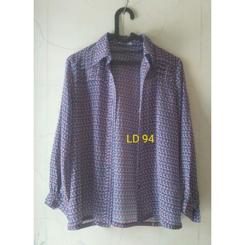 kemeja sifon/kemeja cantik/kemeja Korean/ blouse sifon