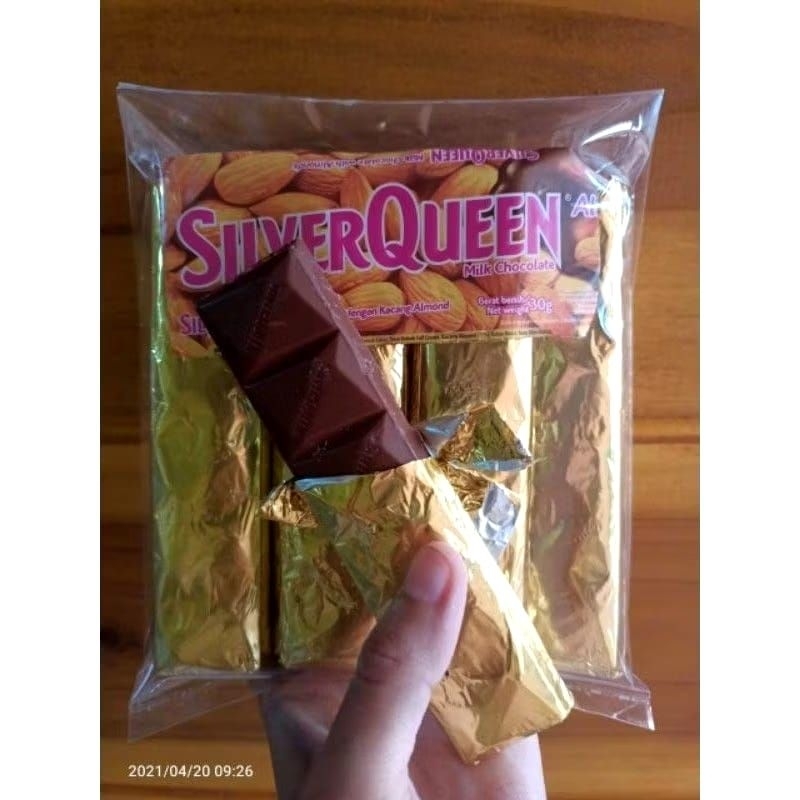 

Cokelat silverqueen isi 10pcs
