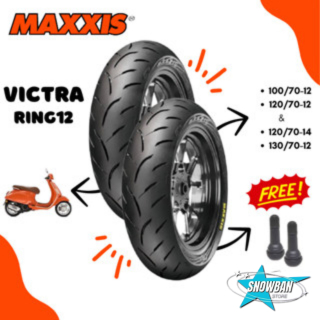 Ban Vespa Sepasang Ring 12 Maxxis Victra S98 st Ban Tubles Piagio Vespa Depan Belakang