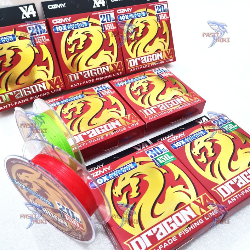 Pe Ozmy Dragon x4 150 Meter 10x Anti Fade Colour / Tali Pancing Pe Ozmy