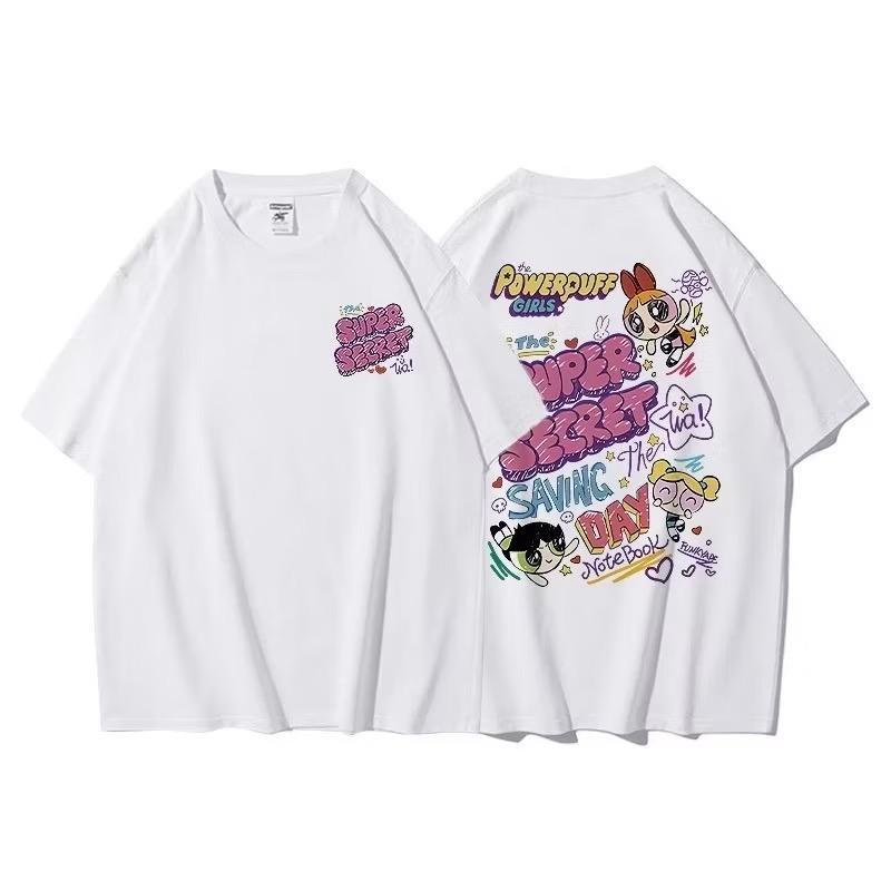 Kaos Oversize Pria Powerpuff Korean Style Kaos Oversize Cowok