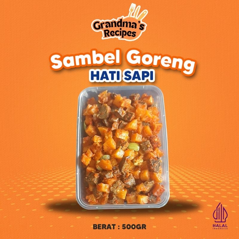 

Sambel Goreng Ati Hati Sapi Petai 500gr