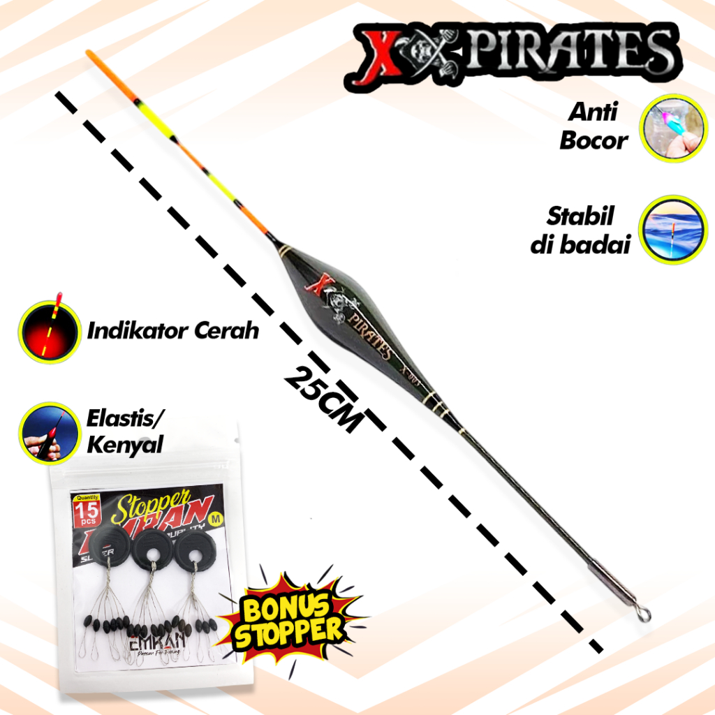 Kambangan Pelampung X-Pirates Anti Badai Kenyal