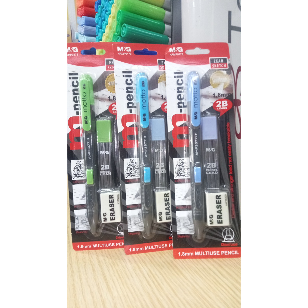 M&G Mechanical Pencil Set 1.8mm Exam Use