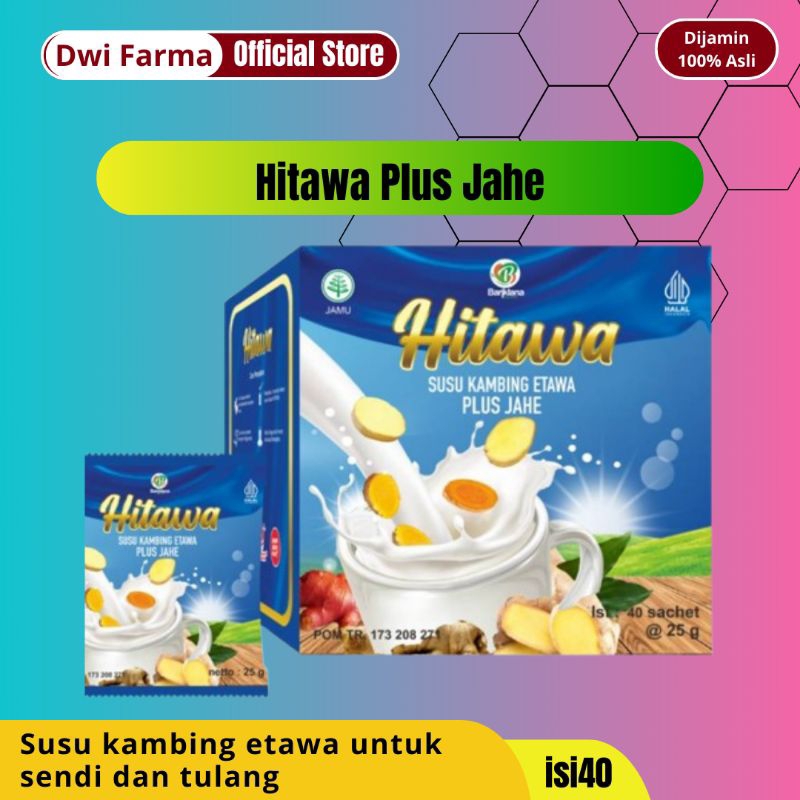 

DWI FARMA - HITAWA 1 BOX 40 SACHET SUSU KAMBING ETAWA MENGATASI NYERI SENDI