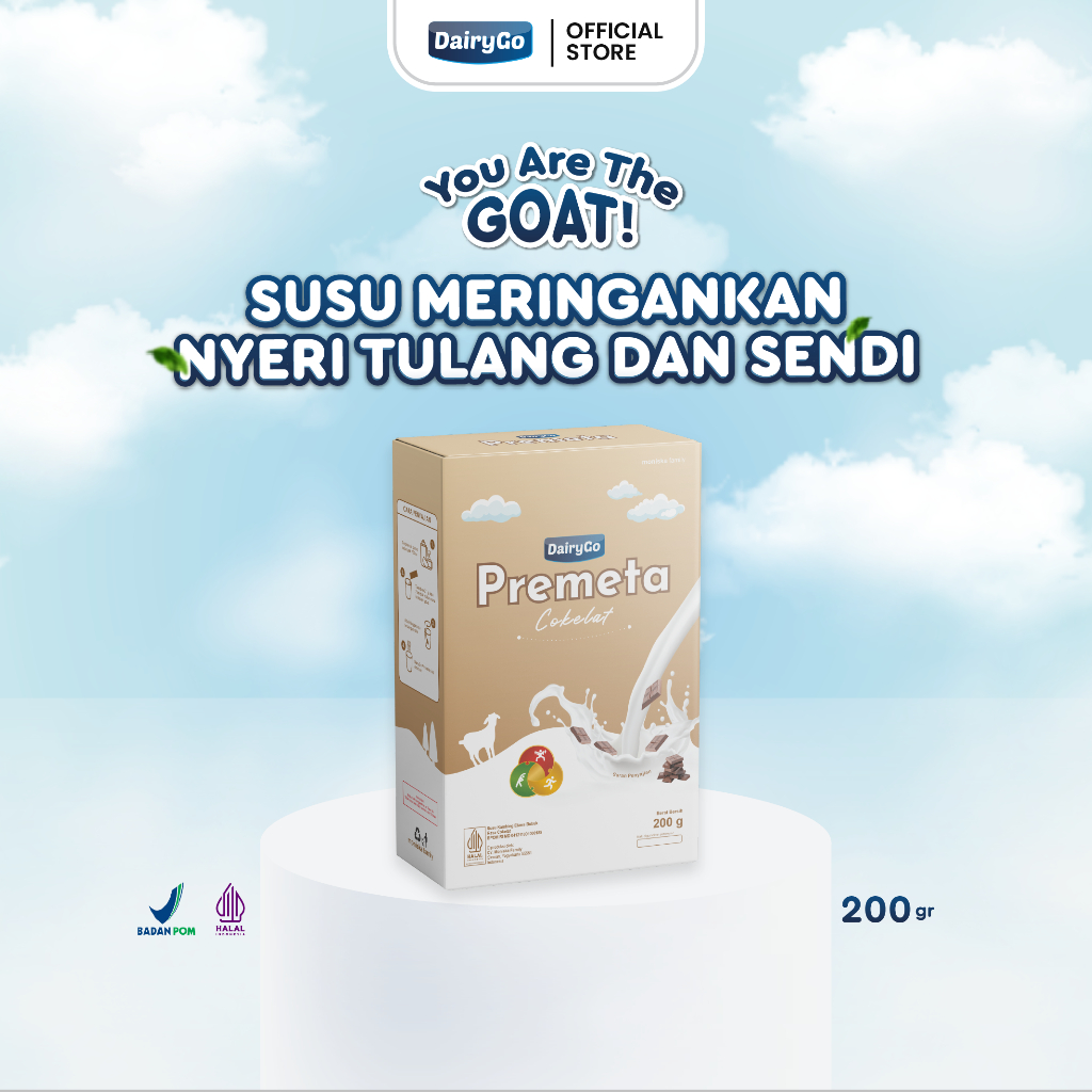 

Susu Kambing Etawa Bubuk Rasa Cokelat 200g Untuk Kesehatan Tulang dan Sendi