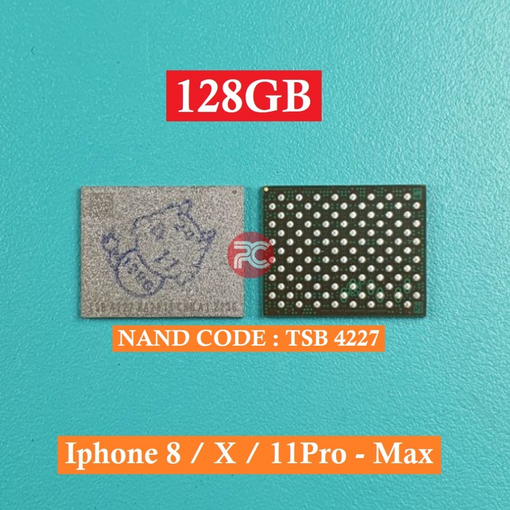IC NAND FLASH IP 8 X XS MAX 11 PRO-MAX ORIGINAL NEW - 128GB
