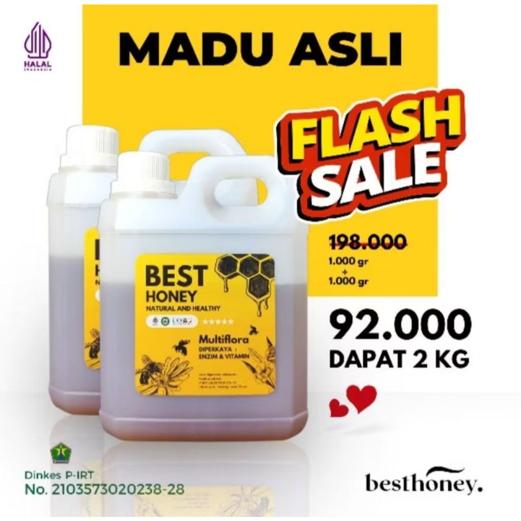 

Best Honey - Madu Asli Paket Bundling Madu Multiflora Original 1kg