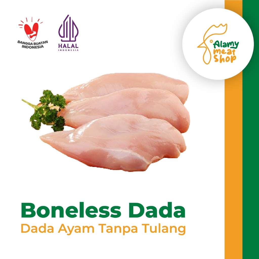 

Boneless Dada Ayam (BLD), Dada Ayam Tanpa Tulang (250gr, 500gr, 1kg)