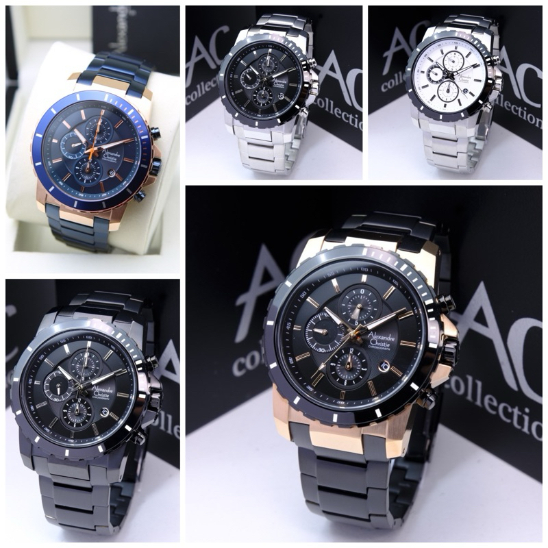 ALEXANDRE CHRISTIE 6141 MC RANTAI PRIA ORIGINAL GARANSI 1TAHUN