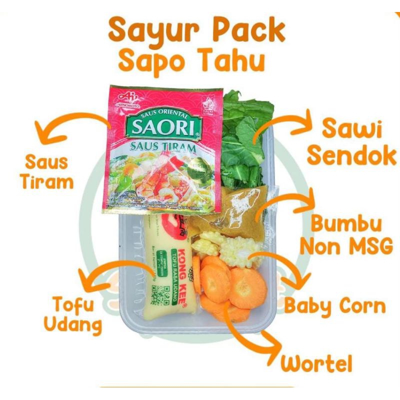 

KIRIM INSTAN Paket Sayur Potong Sopo Tahu / Sapo Tahu Pack
