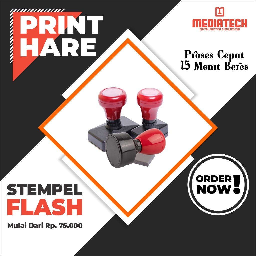 

Stempel Custom - Stampel Stamp CAP Flash Otomatis - All Size - 5 Menit Jadi - Free Design