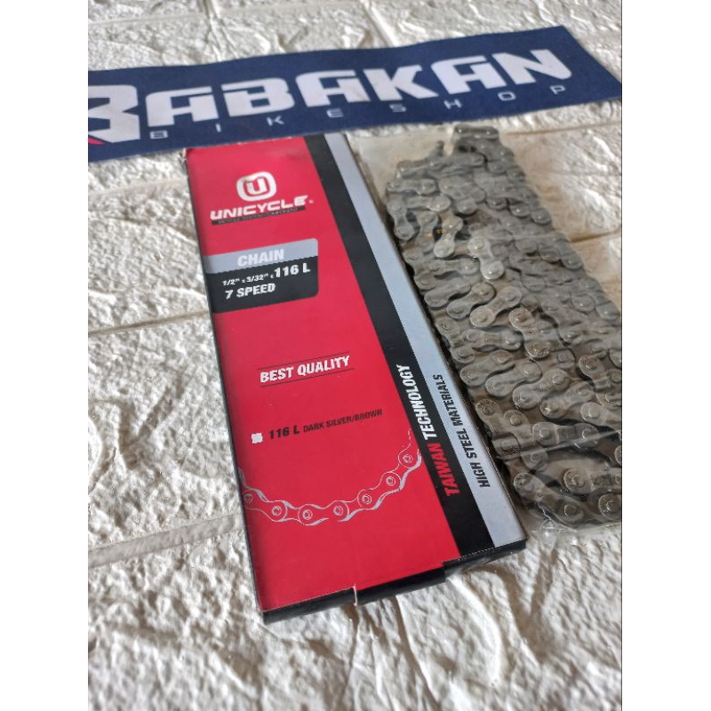 Rantai sepeda 7 speed unicycle mtb federal sepeda lipat taiwan