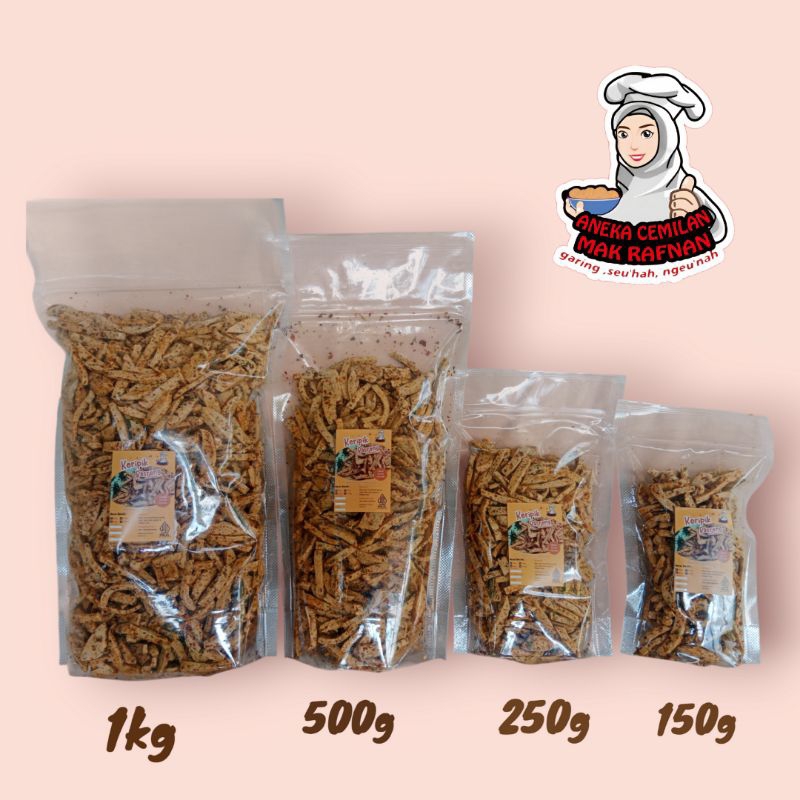 

Keripik basreng stik pedas daun jeruk