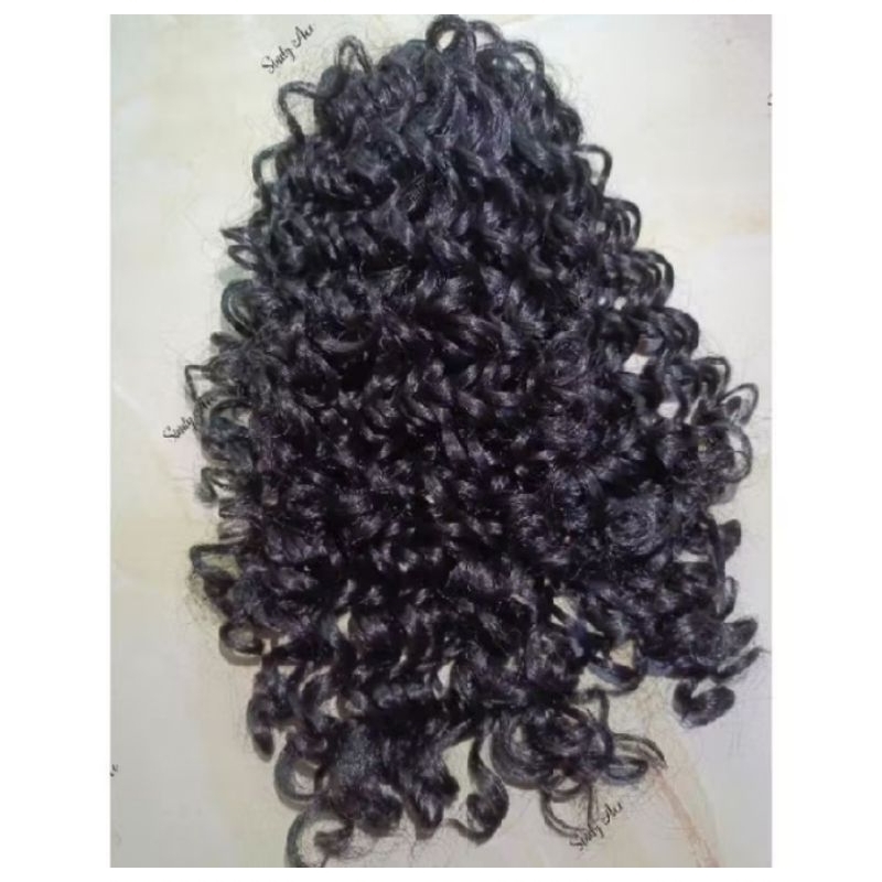 Jepit Rambut Papua / Ekor Kuda / Tambahan Rambut Keriting