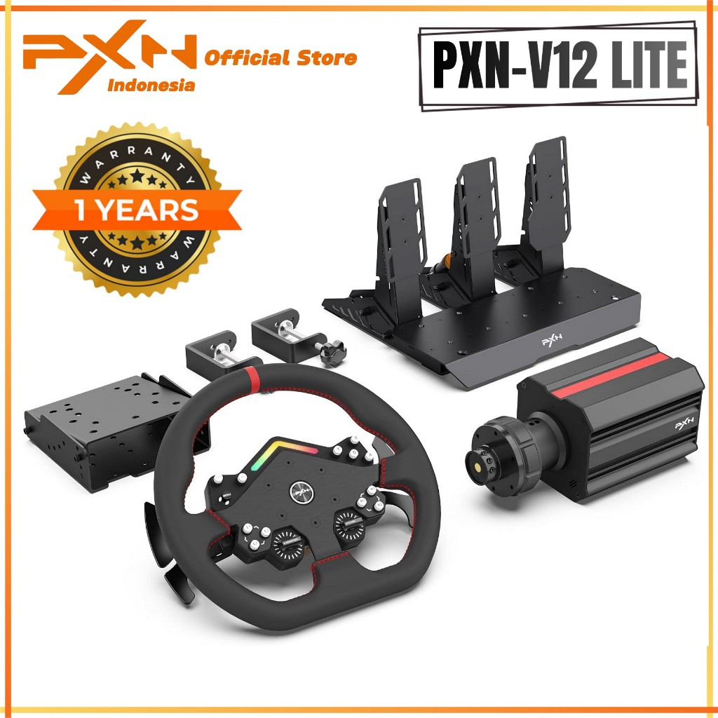 PXN V12 Lite Real Servo Direct Drive Force Feedback Steering Wheel Simulator Racing