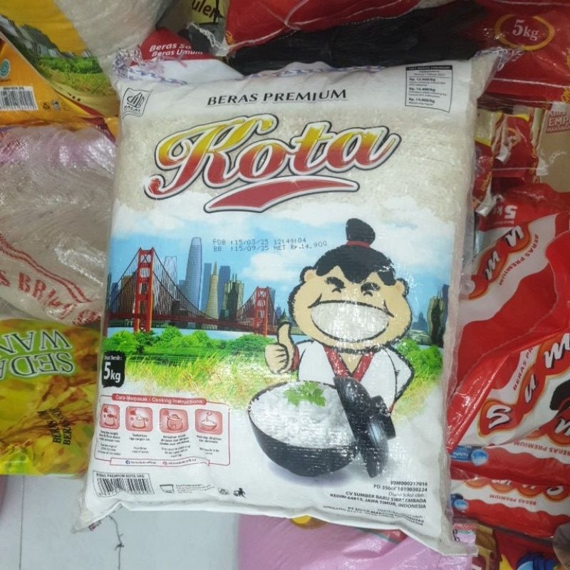 

Beras kota 5 kg premium ready stok