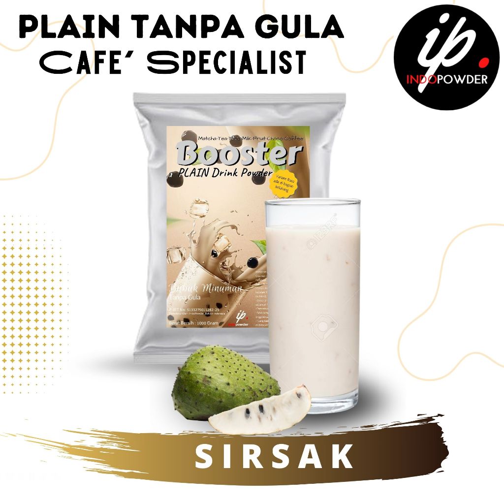 

IP Bogor - Bubuk Minuman Plain Tanpa Gula Rasa SIRSAK 1Kg Untuk Cafe, Waralaba dan Resto