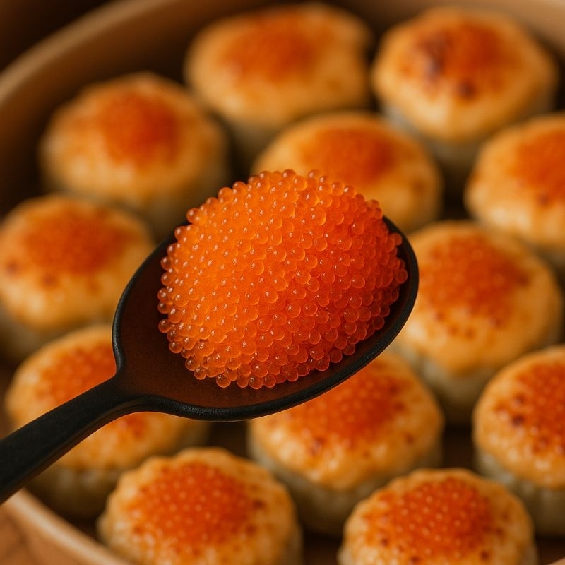 

TOBIKO / Telur Ikan Premium Orange 500 Gram Halal Seasoned Flying Fish Rose