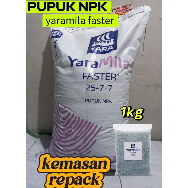 PUPUK NPK YARAMILA FASTER KEMASAN REPACK