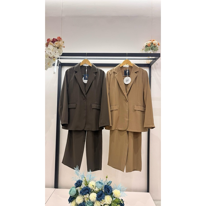 166- One Set Blazer Wanita Premium / Blazer Wanita Formal / Style Setelan Jas Wanita