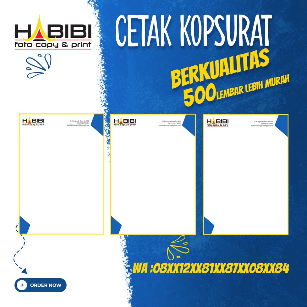 

CETAK KOP SURAT MURAH 500 LEMBAR UKURAN A4