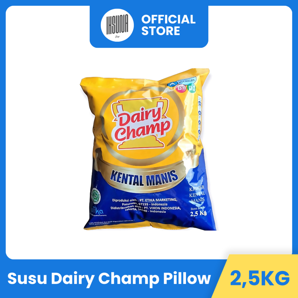 

Ecer Dairy Champ Pillow 2,5 Kg Susu Krimer Kental Manis SKM