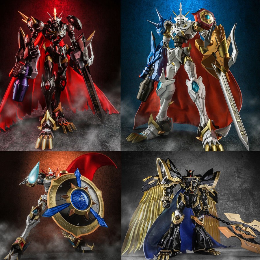 digimon tungmung omegamon x,zwart dukemon alphamon set